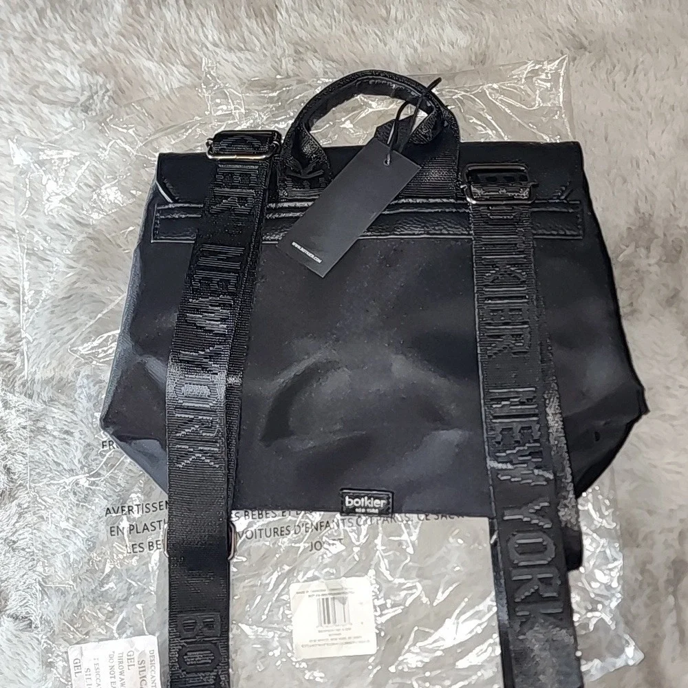 NWT Botkier New York Trigger Backpack Nylon Faux‎ Leather - Picture 3 of 9